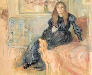 Berthe Morisot Julie Manet et son Levrier Laerte, Germany oil painting artist